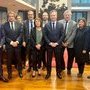 De g. à d. le bureau du CFT : Nicolas Dayot, Président FNHPA, Georges Rudas, (…)