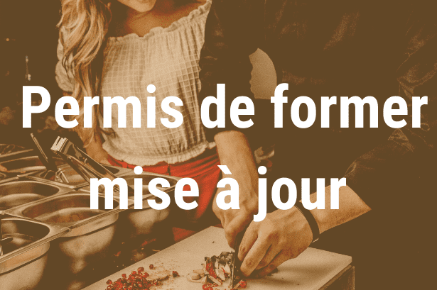 Permis de former mise à jour
