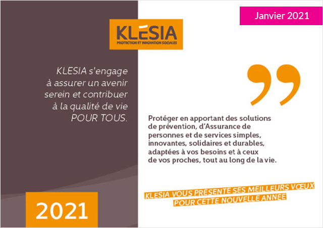 KLESIA vous présente ses meilleurs voeux pour cette nouvelle année